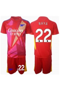 Arsenal David Raya #22 Keeper Babyklær Borte Fotballdrakt til barn 2024-25 Korte ermer (+ Korte bukser)
